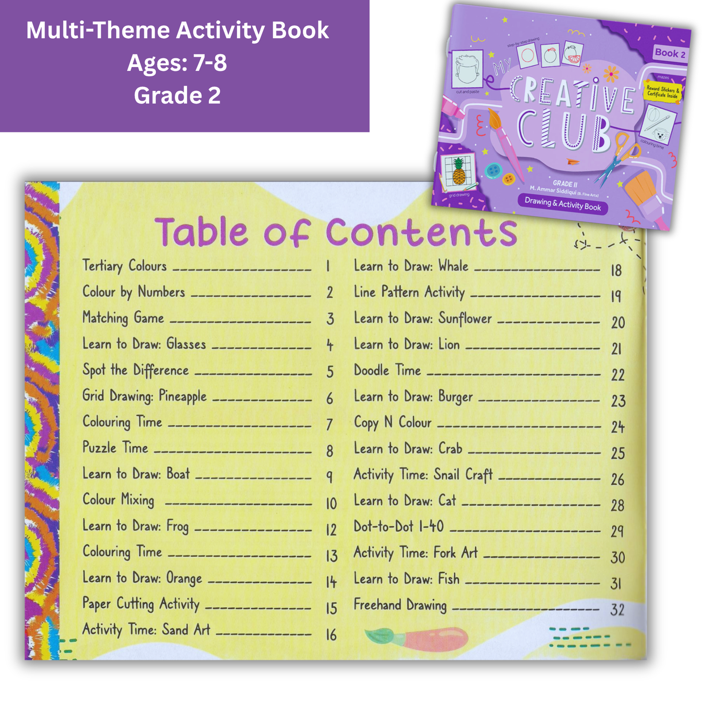 My Creative Club Activity Book (Grade-2)