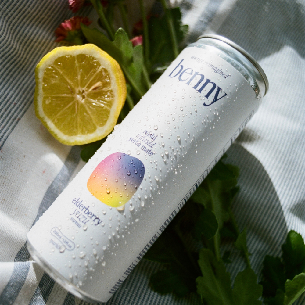 Benny Elderberry Yuzu Yerba Mate Energy Drink