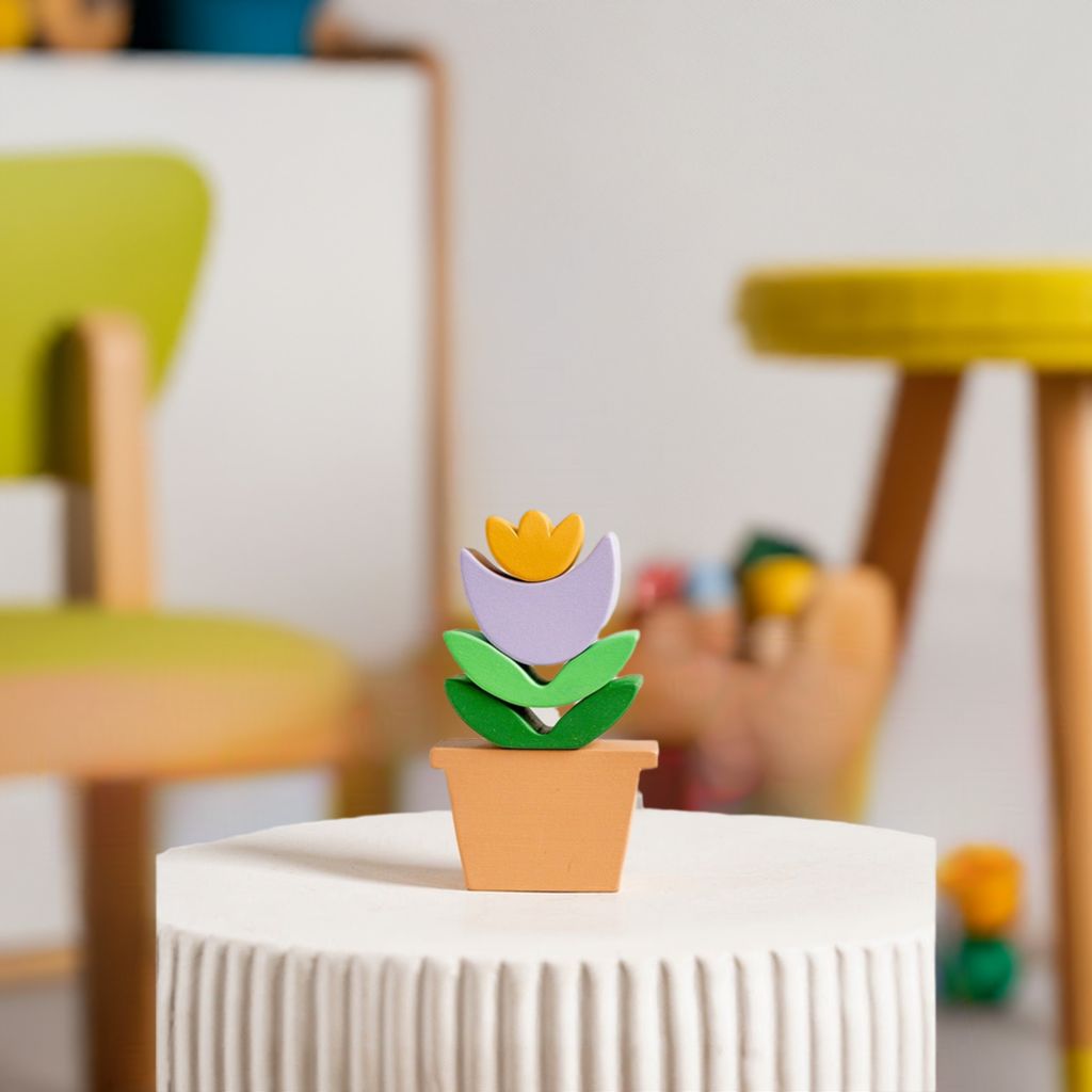 Flower stacking toy