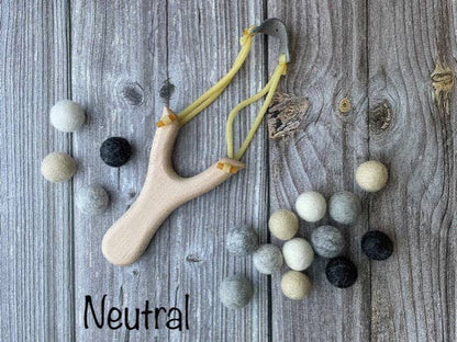 Toy Slingshot with soft Felt balls Ammo