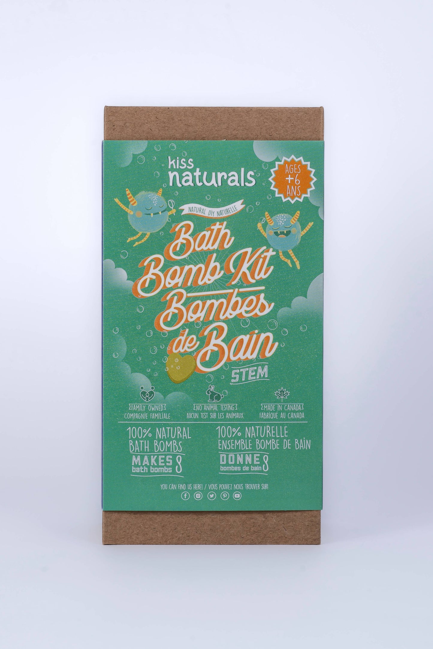 Case Pack Kiss Naturals DIY Bath Bomb Kit (Kids)