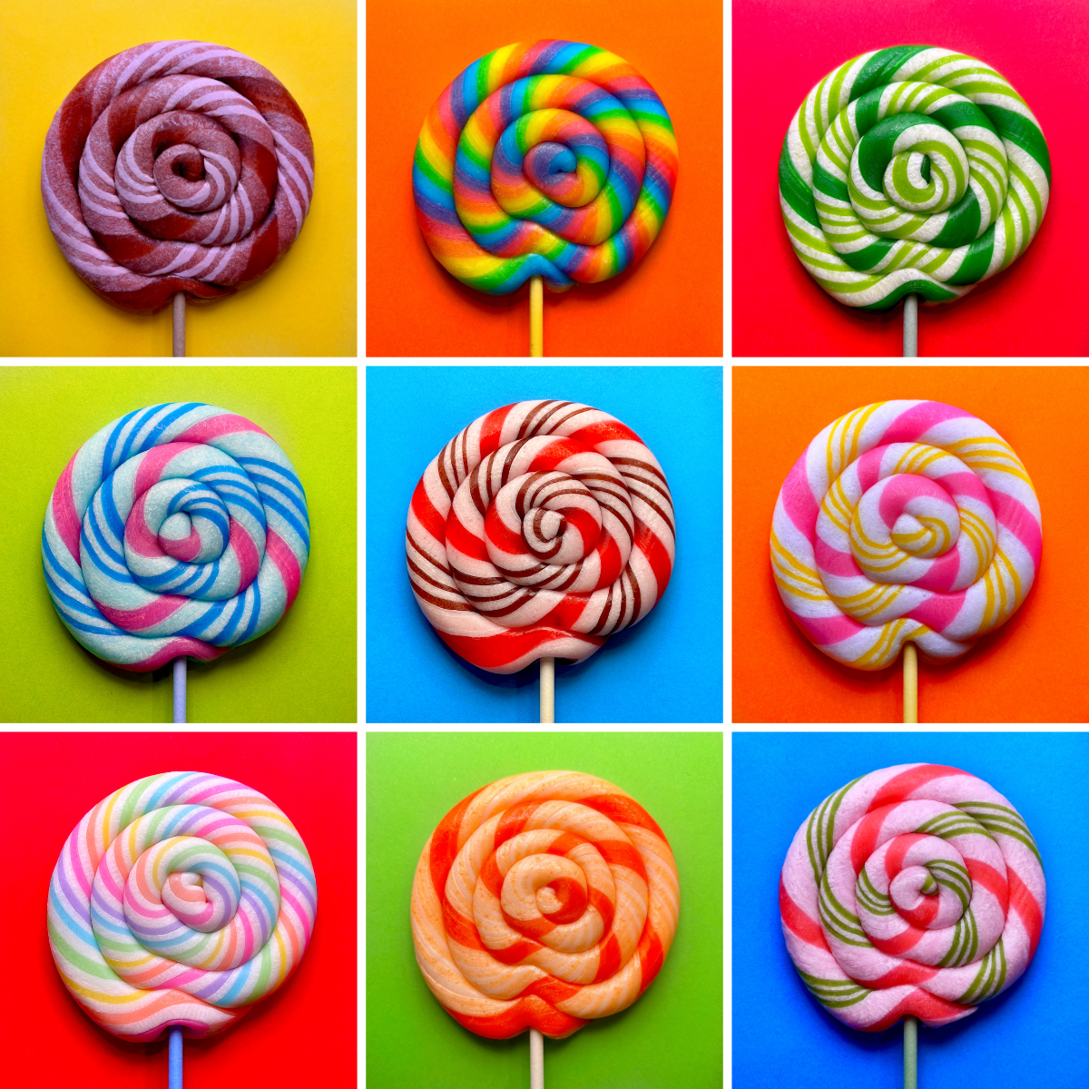 Assorted Handmade Whirl Pop - Case of 10
