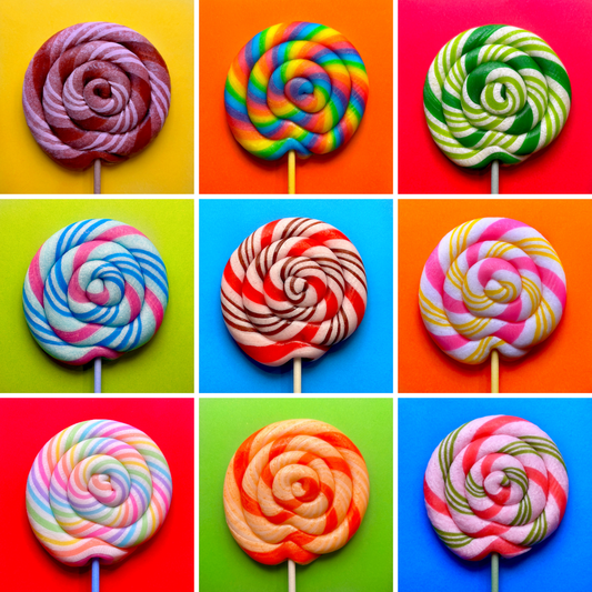 Assorted Handmade Whirl Pop - Case of 10